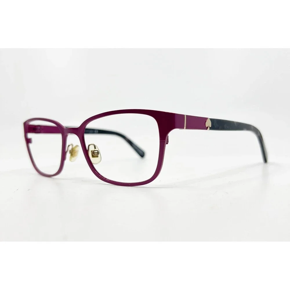 Kate Spade Ninette QJCQ 135 Eyeglasses Purple Gold Spade Womens 49-17